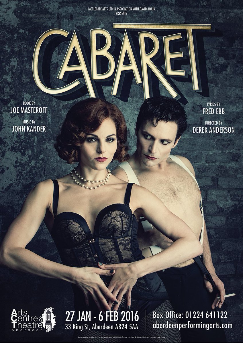 .@CabaretAberdeen is well and truly out of the bag! Tickets on sale tomorrow!