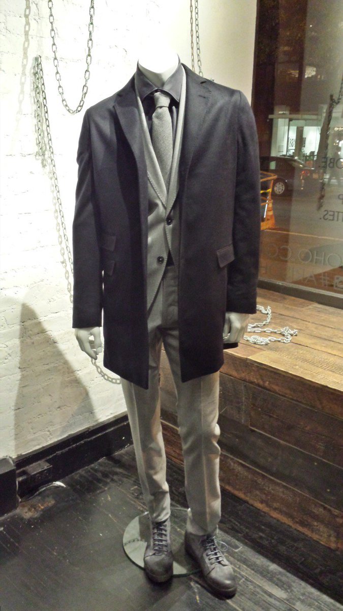 Effortless Style.... Cashmere topcoat , grey wool suit .... ARI.... Iconic Soho destination for 15 years ...