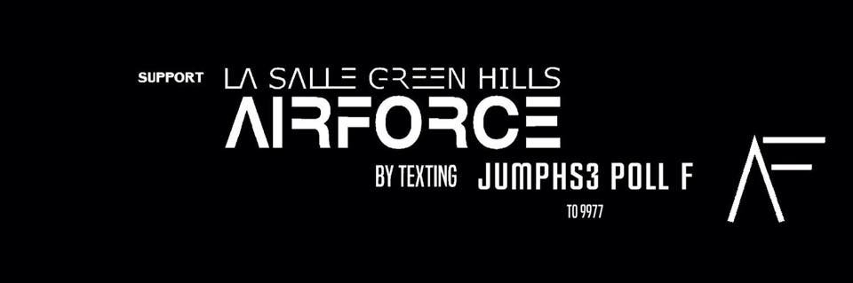 triciecie's tweet photo. GO AIRFORCE 😁 PS: dk what to say @LCLagustin ✌ #AirforceSmartJumpIn3#SmartJumpIn3Airforce#JUMPHS3POLLF #JumpInLSGH https://t.co/saZ9VnnjV7