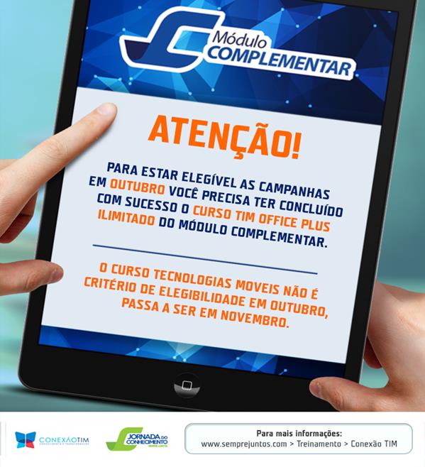 ritaborges77's tweet photo. Fiquem ligados! O curso Tecnologias Móveis não será elegibilidade na campanha Guardiões das Vendas no mês de Outubro https://t.co/2ubhug14zZ
