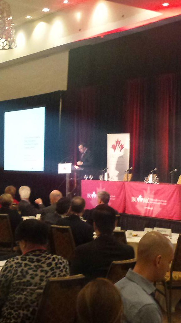 InsuranceBureau's tweet photo. Our President and CEO, Don Forgeron, @IBC_CEO, on stage at #ras2015 with a warm welcome to all https://t.co/2iCtd8uPcV