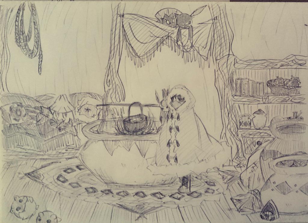 テンションのまま描いた感あるよね。私は氷タイプのポケモンと共生してる人たちを描きたかっただけなのに…描いたら思ってるのと違うものが出来る不思議。 