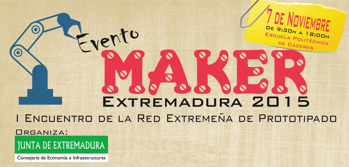 Agrotech_Ex's tweet photo. @educarobot y @coderdojo_CC con talleres prácticos en #MakerExtrem2015 de #AgrotechFabLab https://t.co/NQkQ9VPPiE https://t.co/RJ5GqwBGVP