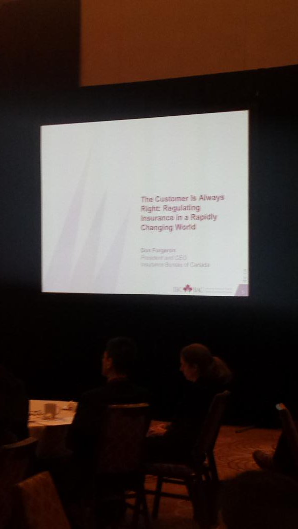 InsuranceBureau's tweet photo. A key theme to today's #ras2015, as presented by @IBC_CEO, "the customer is always right." https://t.co/PSP0CYVQMD