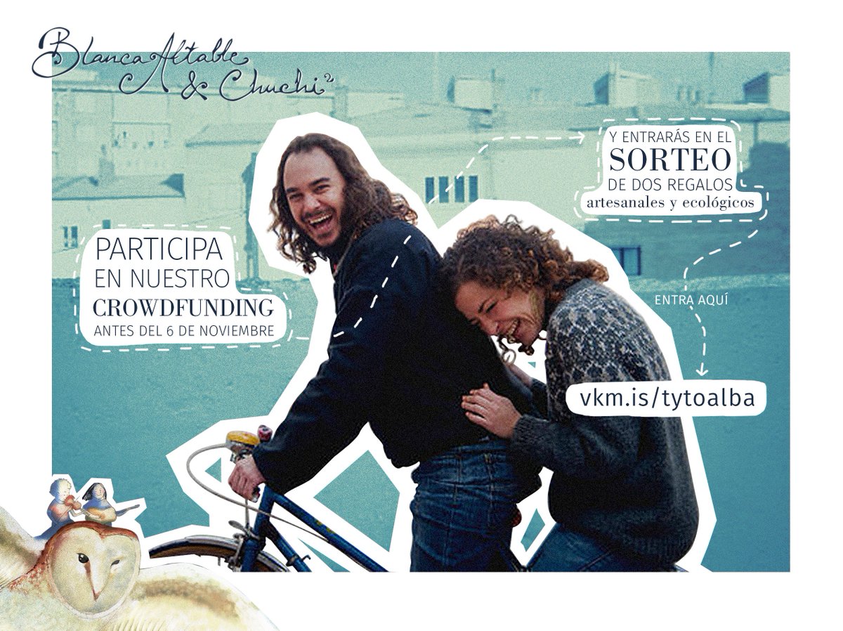 Participa en el crowdfunding de #tytoalba antes del 6 de noviembre y llévate dos regalazos: vkm.is/tytoalba