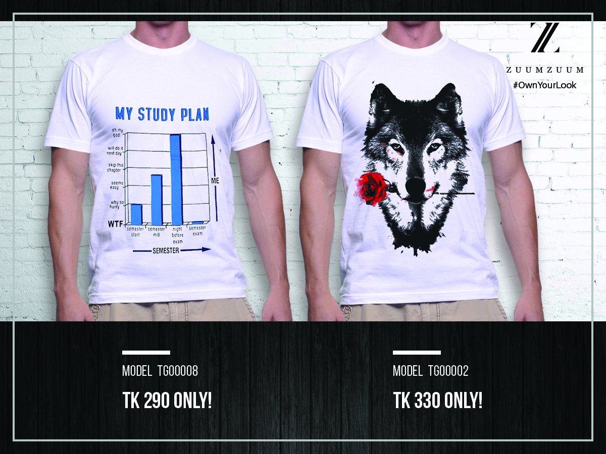 ZuumZM's tweet photo. These tees will be ideal pick for style savvy men. https://t.co/wlv7xWQQMu
#OwnYourLook #ZuumZuum #ShopOnline https://t.co/N9pRz4iKTx