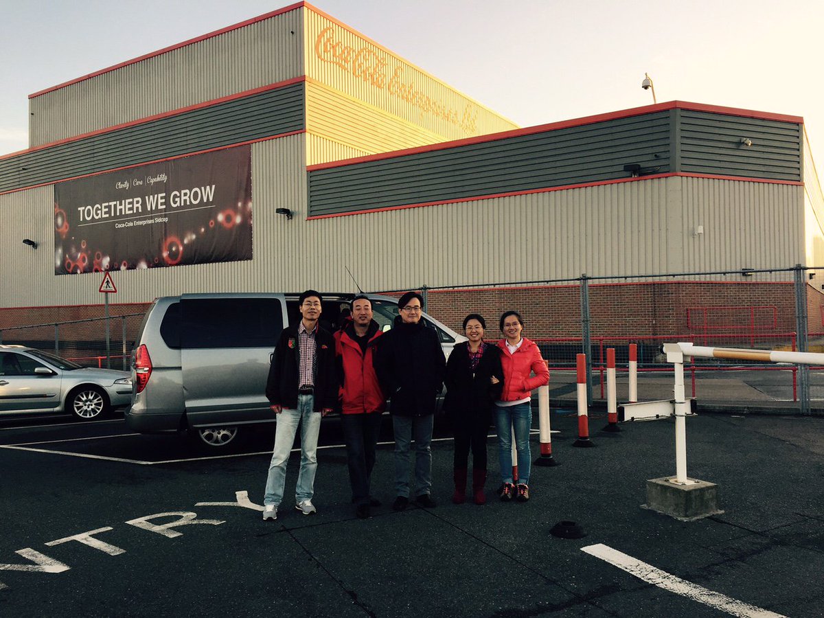 LineViewLTD's tweet photo. Visiting @CokeCCE site with special guests from #China yesterday. #LineView #TogetherWeGrow https://t.co/dvh66hdmZa