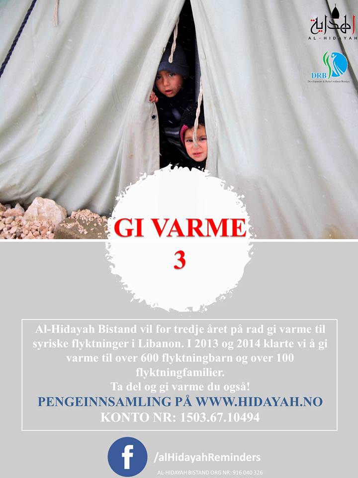 el_Hidayah's tweet photo. Ny runde med #GiVarmeIII kjøres! Bli med å gi varme til de trengende du også på https://t.co/5SlB77gsHr  #AlHidayah https://t.co/p4lcYxZcxI