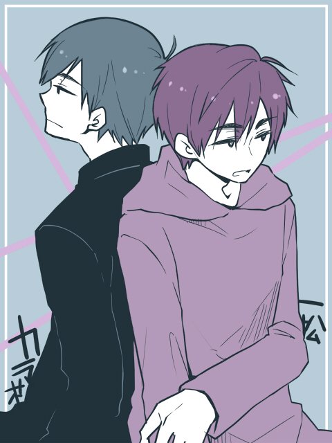 ti_kuwa's tweet photo. 今日も絵柄迷子を突き進み続けるワイ。色松(のつもり) https://t.co/qXlqduznK8
