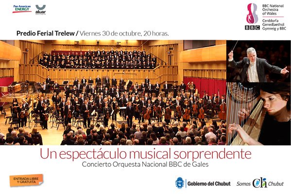 ikamartinez's tweet photo. Este viernes 30 de octubre a las 20 hs en el Predio Ferial #Trelew concierto de la Orquesta Nacional BBC de Gales. https://t.co/IBvqTjzvf0