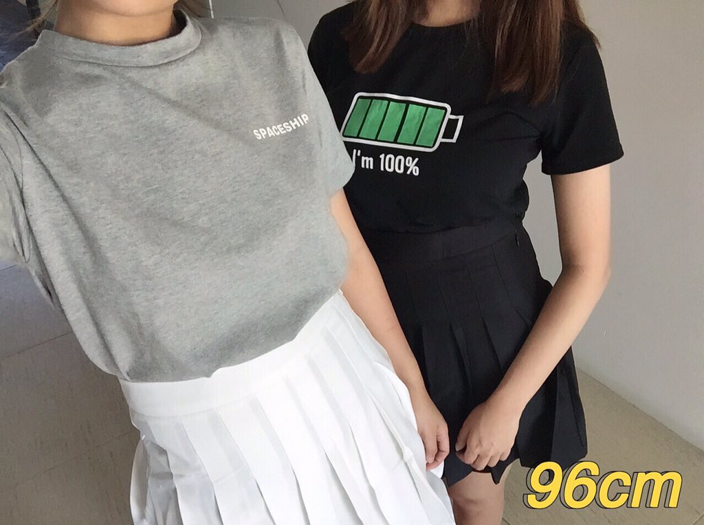ninetysixcm's tweet photo. pairing our #tennisskirt with the spaceship and battery tees respectively! #fashion ✨ https://t.co/sbrPeUqQao https://t.co/30LMuBeFjj
