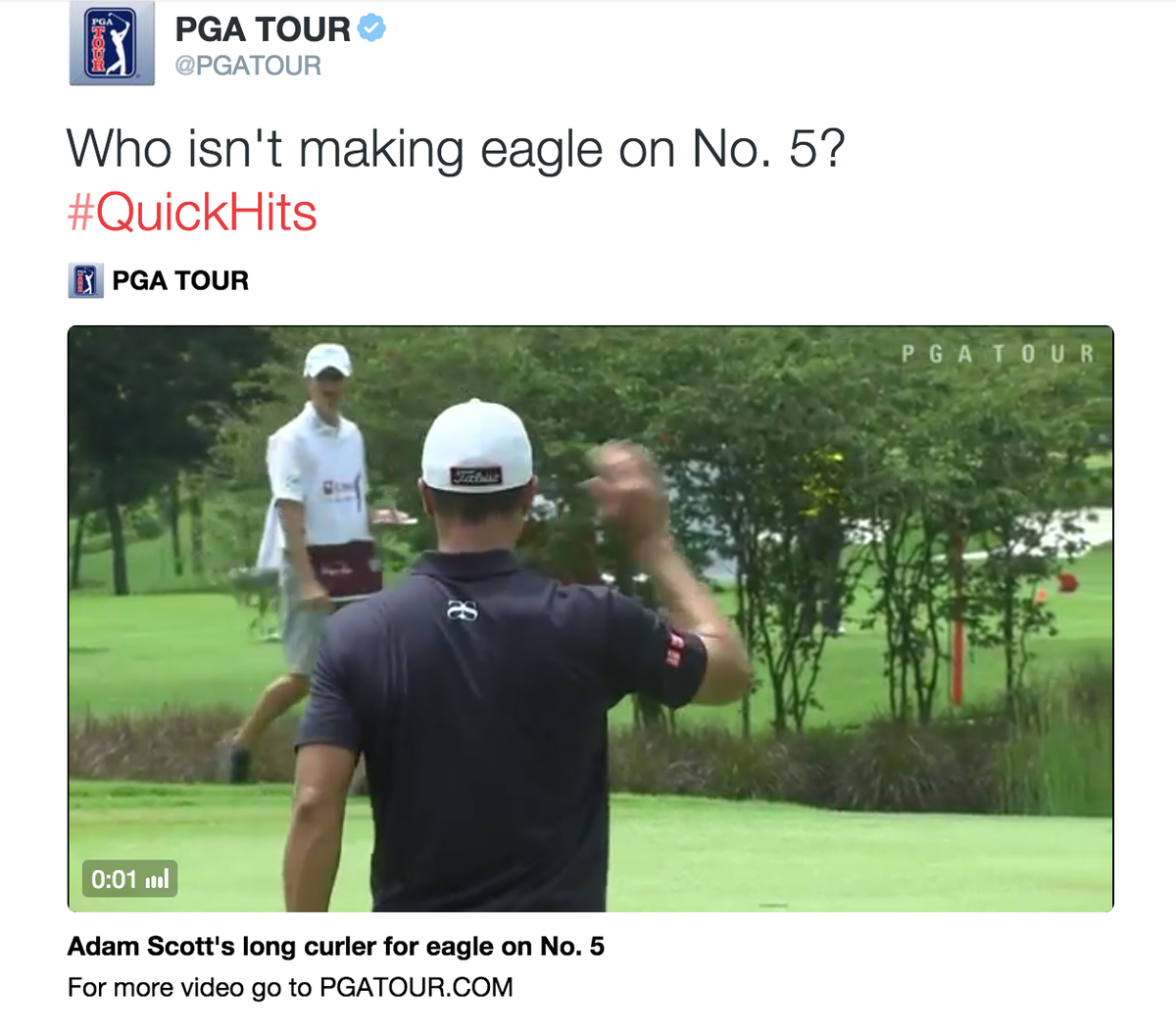 PGATOUR's tweet photo. We appreciate your honesty, guys. https://t.co/TxsooJeYqG