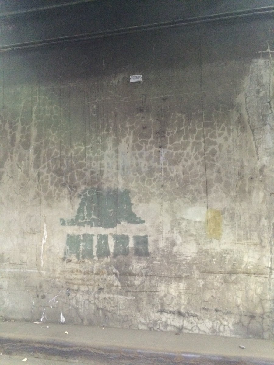 BellevueHosp's tweet photo. 5'3" Lisa shows the line marking where #onthisday in 2012 #Sandy floodwaters rose up to 14' in our basement. https://t.co/7IhYpjwo2L