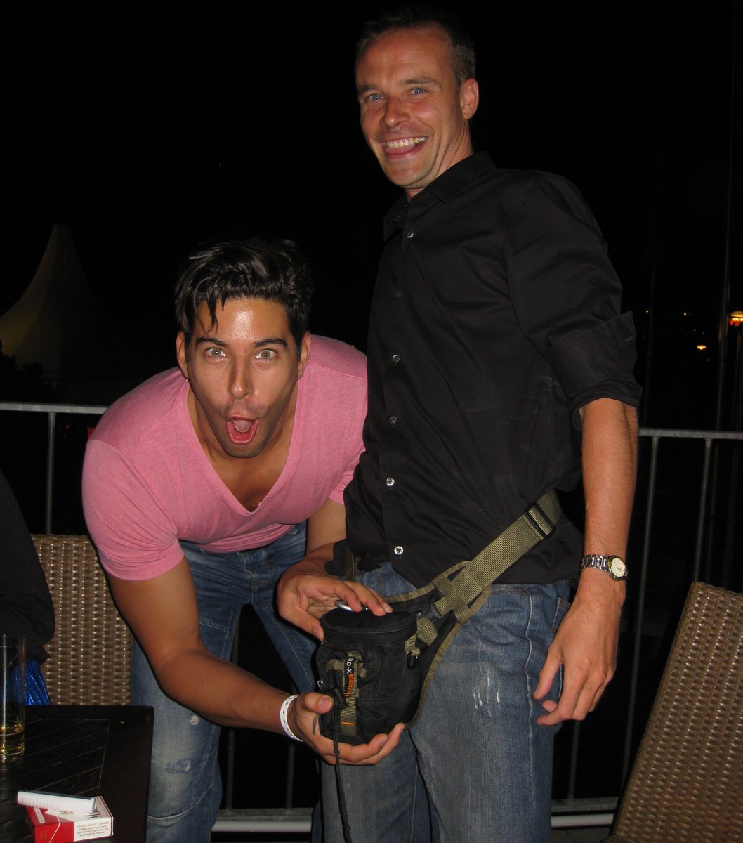 PadPoet's tweet photo. Myself and @Envisager_ go back a long way. #ThrowbackThursday #Gamescom2012 #GC2012 https://t.co/wkhFa2yFrM