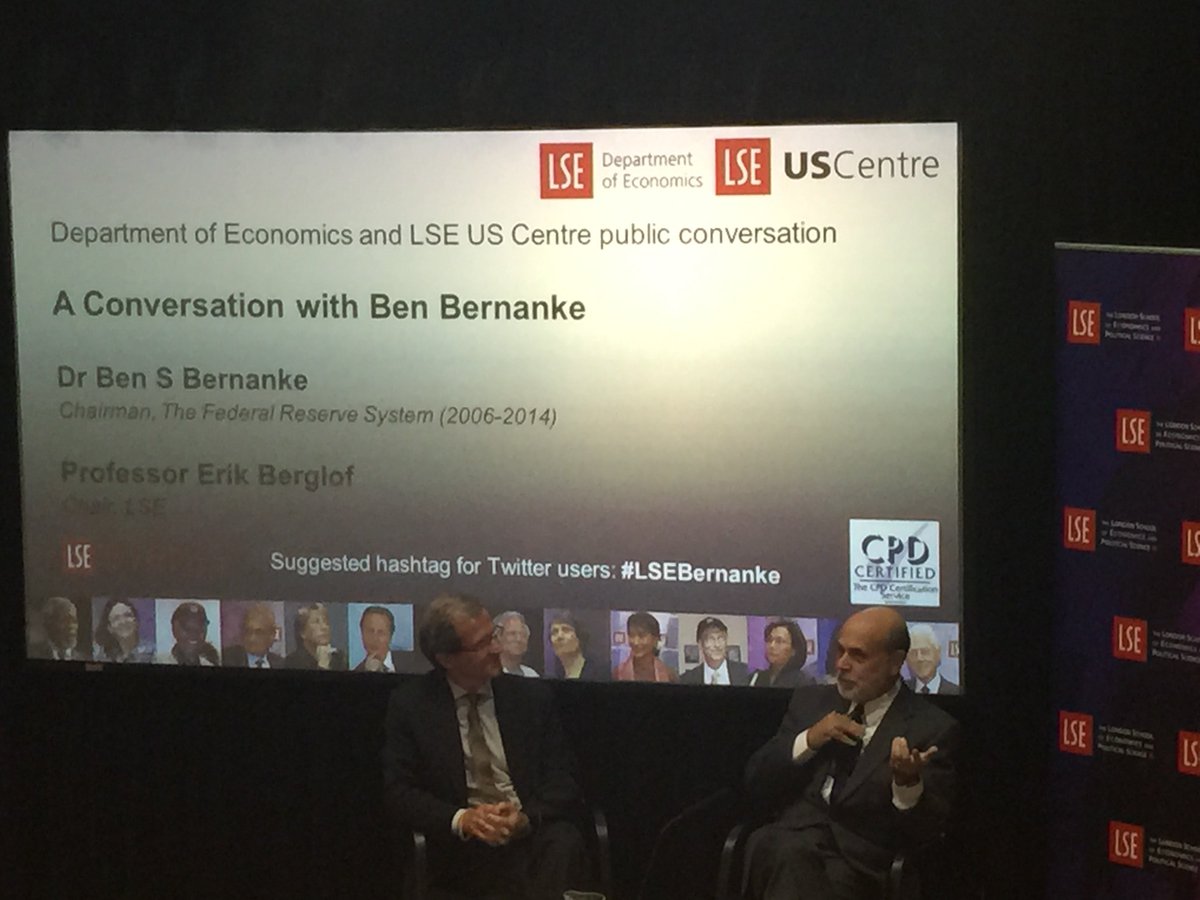 surfsuptwo's tweet photo. Pleasure #LSEBernanke, great insights into 1.2trill/usd only sub-p & hear about the real drivers of the GFC - FEAR ! https://t.co/N2pMTfWOlI