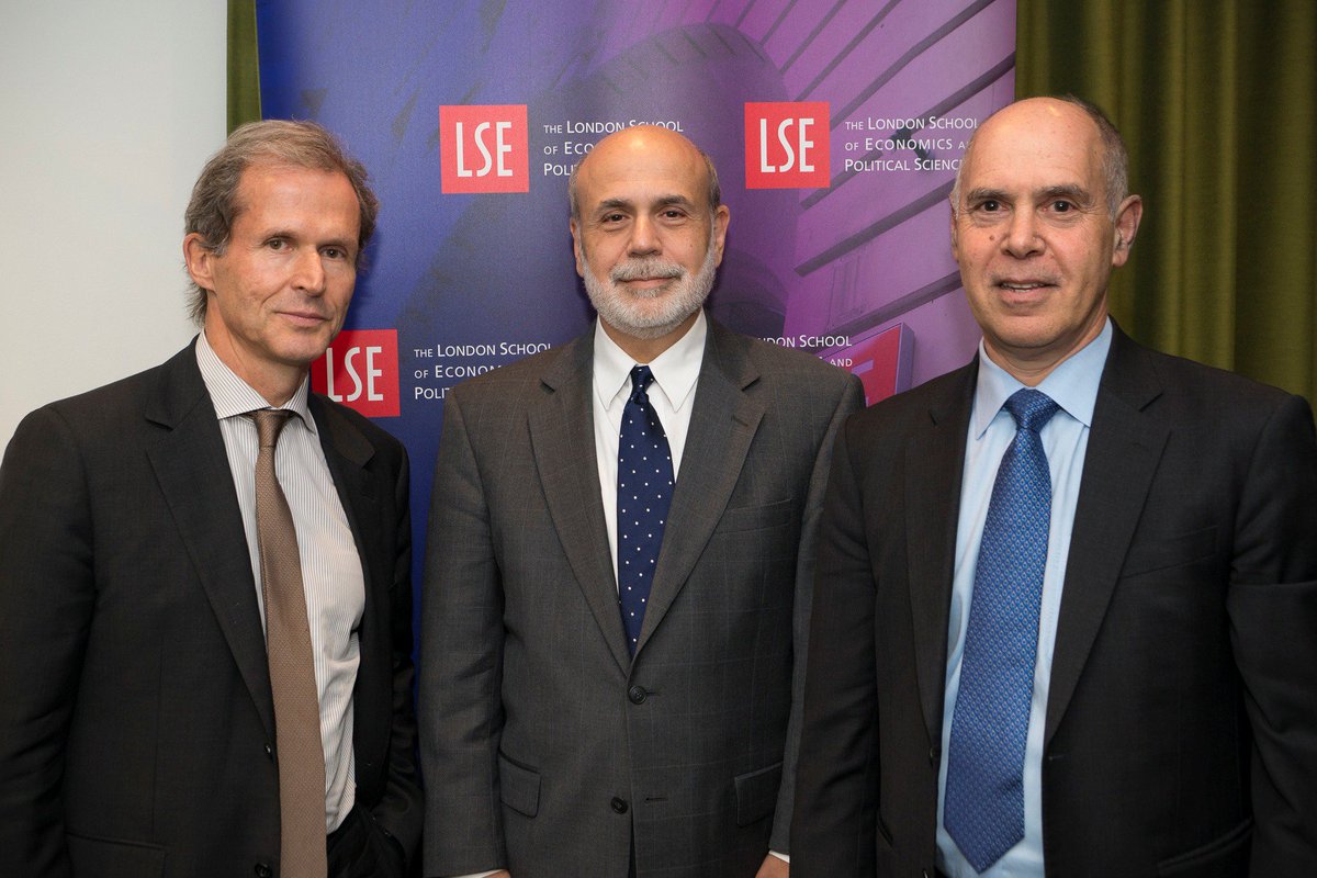LSEpublicevents's tweet photo. .@benbernanke, @ErikBerglof & @LSE_US's Peter Trubowitz. Check out Storify of #LSEBernanke https://t.co/gstOLhsBPr https://t.co/K8GDvakLzj
