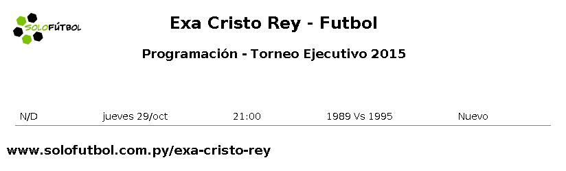 solofutbol_py's tweet photo. [Exa Cristo Rey] | Programación @solofutbol_py https://t.co/38zhWkw7Fl