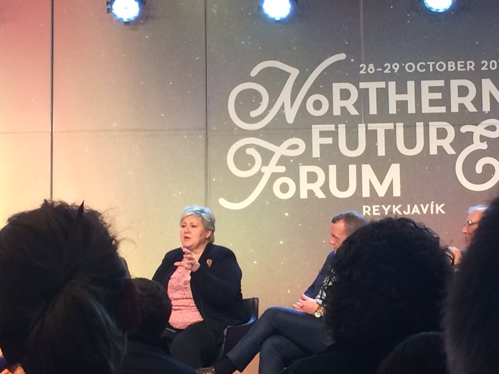 LottaLofgren's tweet photo. Norway PM @erna_solberg: innovation and creativity important in future society. #NFForum2015 #nrsession #aarnjc https://t.co/DcNN0woiq7