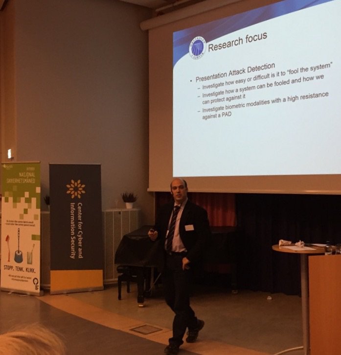 Biometrics as an important part of Cyber and Information Security #Sikkertnok, Professor Patrick Bours <a href="/CCISno/">NTNU CCIS Norway</a>