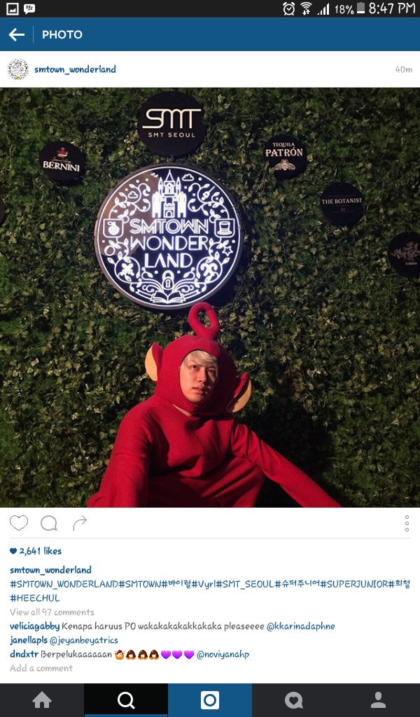 leexaerom's tweet photo. madam :3 RT @KpopersINDRoom: #KIRPictSpam caps #SMTOWN_WONDERLAND
9. Heechul SJ https://t.co/Wq811JgCtq