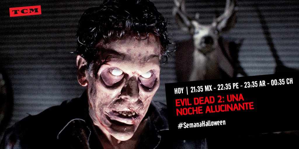 TCMLA's tweet image. El terror sigue, de la mano de El Libro de los Muertos. #SemanaHalloween