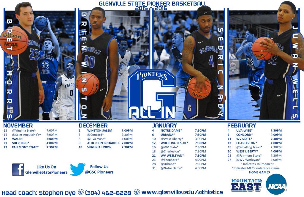 15Gsc's tweet photo. 15-16 Schedule Poster!! https://t.co/e3AayHenNC