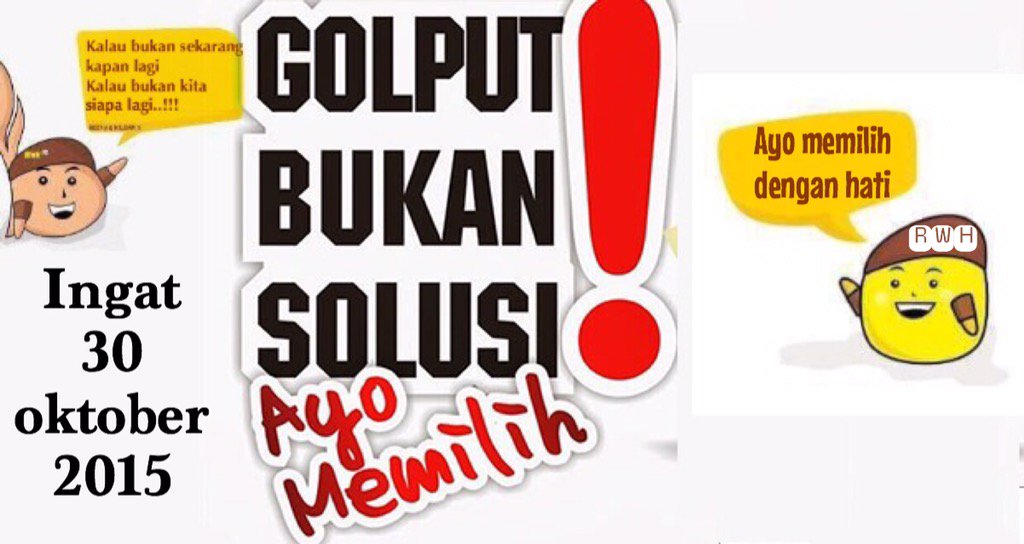 rozyan_wildan's tweet photo. Sahabat besok gunakanlah suara anda dengan sebaik mungkin, pilihlah dengan hati... #RWHPilihanKita #RWH2015 https://t.co/z5sysZhmFl