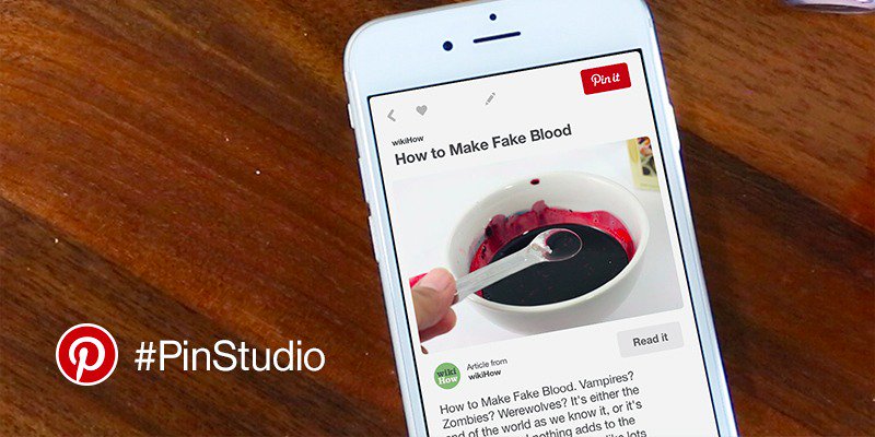 Pinterest's tweet photo. Watch the #PinStudio team attempt these #Halloween-inspired Pins: https://t.co/nmXyOkFN9N. https://t.co/gGLDvyI6WN