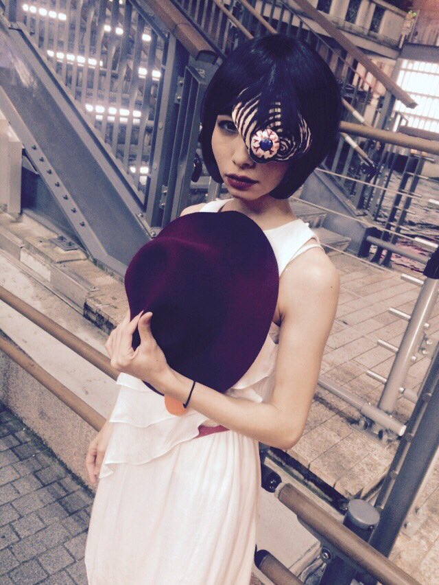 伊藤潤二さん 「うずまき」の 黒谷あざみさん。 今年のハロウィンで
