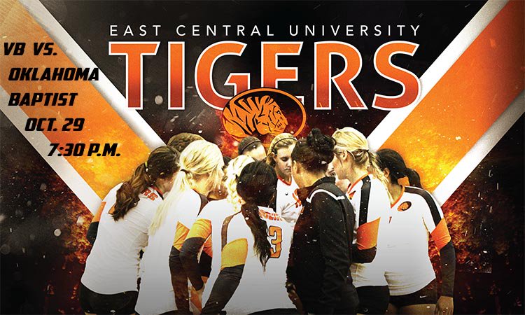 ECUTigers's tweet photo. Come to Kerr tonight to cheer on @ECUTigersVB vs. @OBU_Athletics at 7:30 p.m. #HearOurRoar https://t.co/LTsxxw18mV