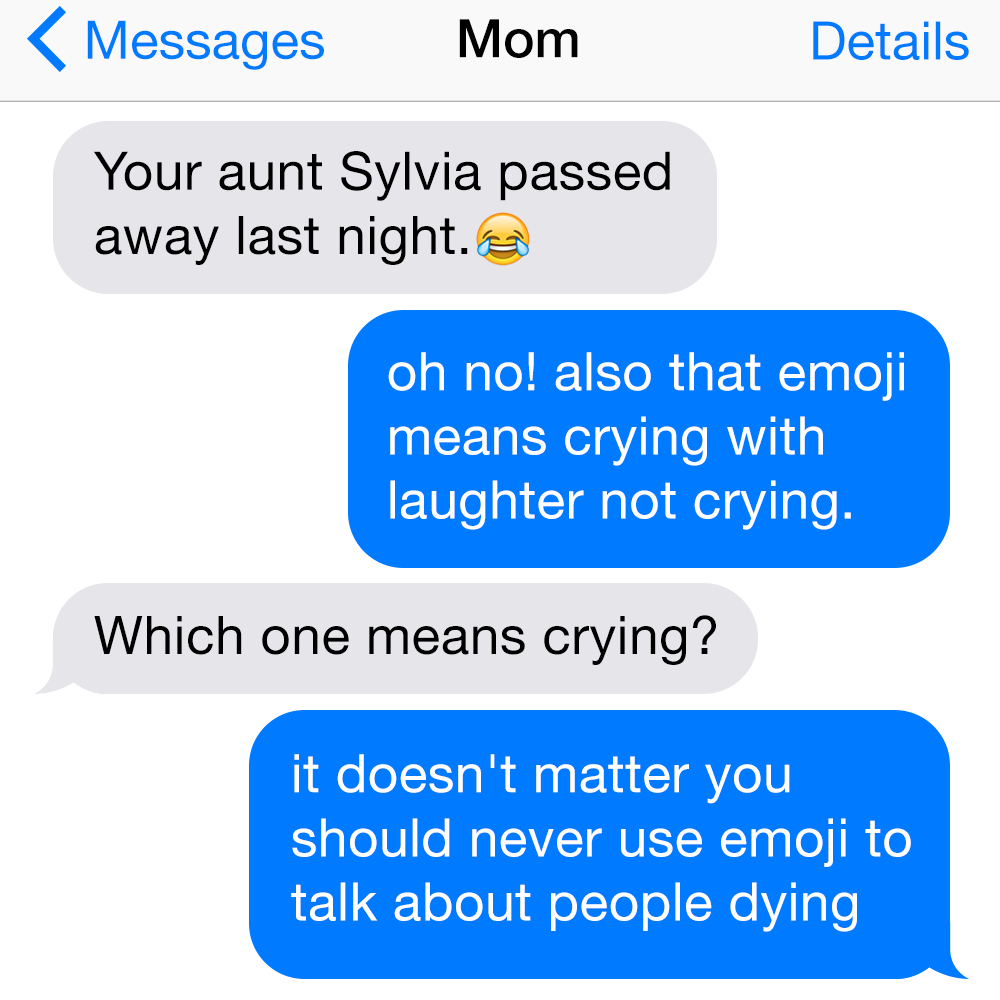 Distractify's tweet photo. why parents shouldn't be allowed to use emoji https://t.co/cBo4WTWMqd