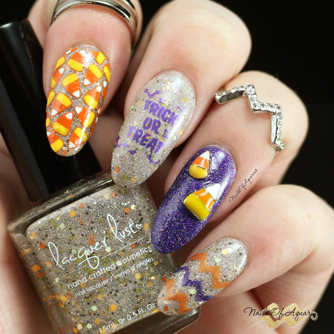 NailsofAquarius's tweet photo. Another #Halloween #notd w/ #lacquerlust More pics: https://t.co/WPVAuksjtV #nails #nailart #halloweennails https://t.co/XZRsQF7Q7V