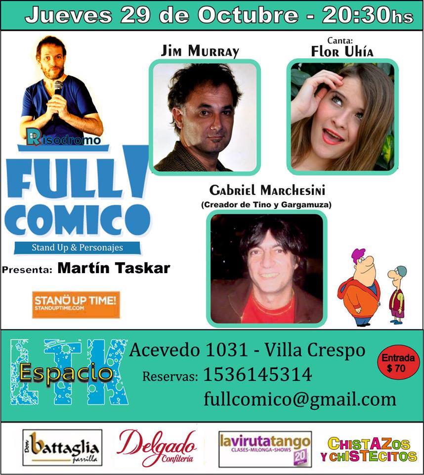 Hoy 20:30h función espectacular! en <a href="/teatroLTK/">LTK TEATRO</a> Martin R. Taskar - Jim Murray - Gabriel Marchesini - Flor Uhia.