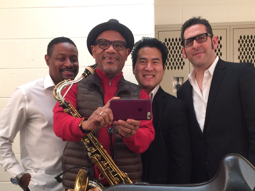 saxpack's tweet photo. Hanging with Kirk Whalum backstage in Rehoboth Beach,DE. https://t.co/wGS7sq0Ol2