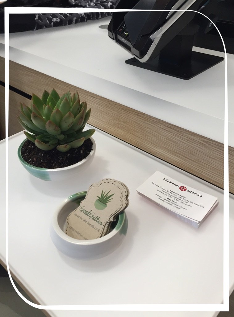 Today marks a BIG bucket list accomplishment for me. <a href="/PonceCityMarket/">Ponce City Market</a> <a href="/lululemon/">lululemon</a> is displaying my pottery for sale.