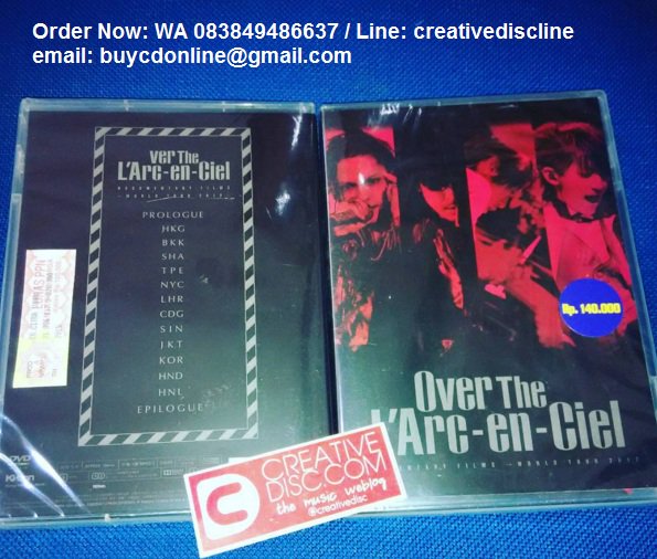 CreativeDisc's tweet photo. Ready Now! DVD Over The Larc-en-Ciel @LArc_official 140rb (blm ongkir) cc @Cielers_ID https://t.co/mEA7Mx1UCP