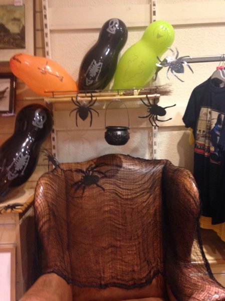 DeliaCazzato's tweet photo. Buenas tardes @ChatterBags how's the day 😀do you like the #SpookyCorner 🎃🎃 at @OxfamPinner 🎃🎃 https://t.co/KbfFdSAJC9