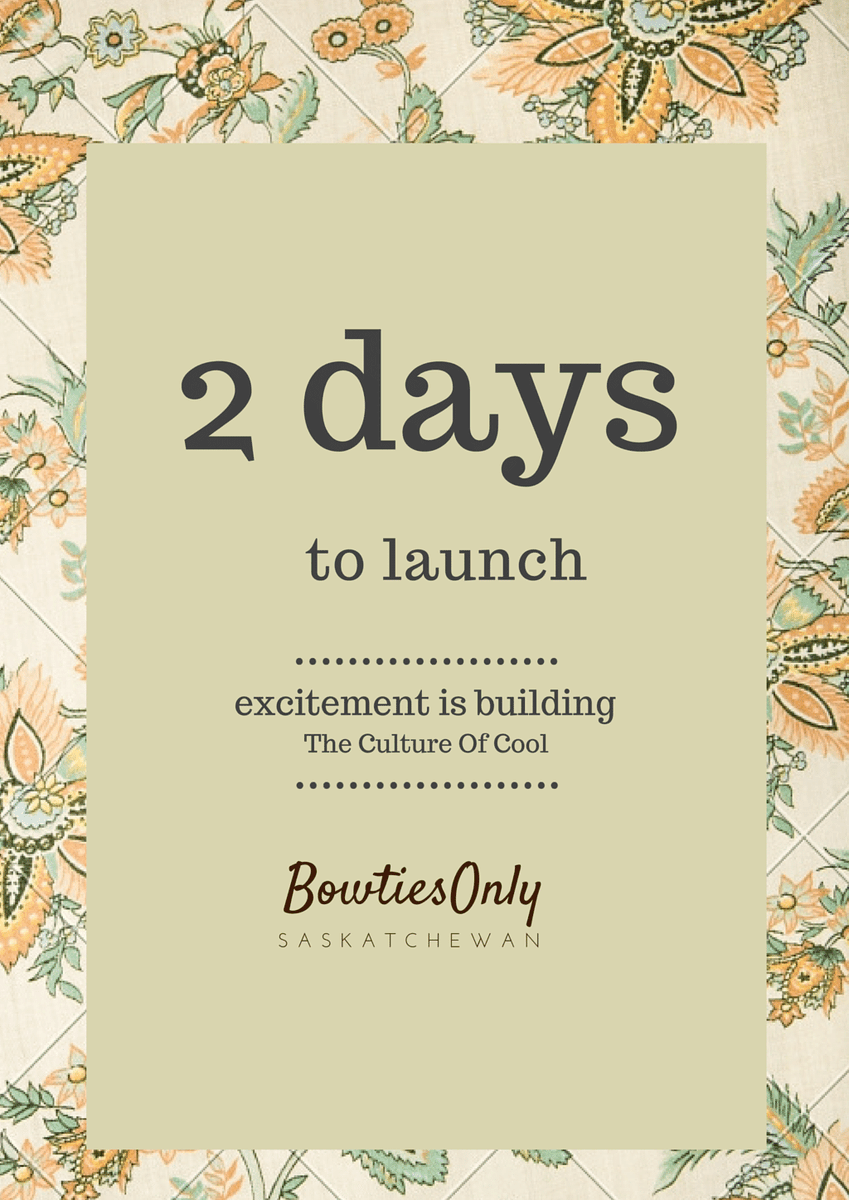 HiBowtiesonly's tweet photo. Bowtiesonly.ca is almost ready to #launch! Don't wait to check it out tomorrow for #bowties, #events, and #blogs! https://t.co/NWQA2EK1bY