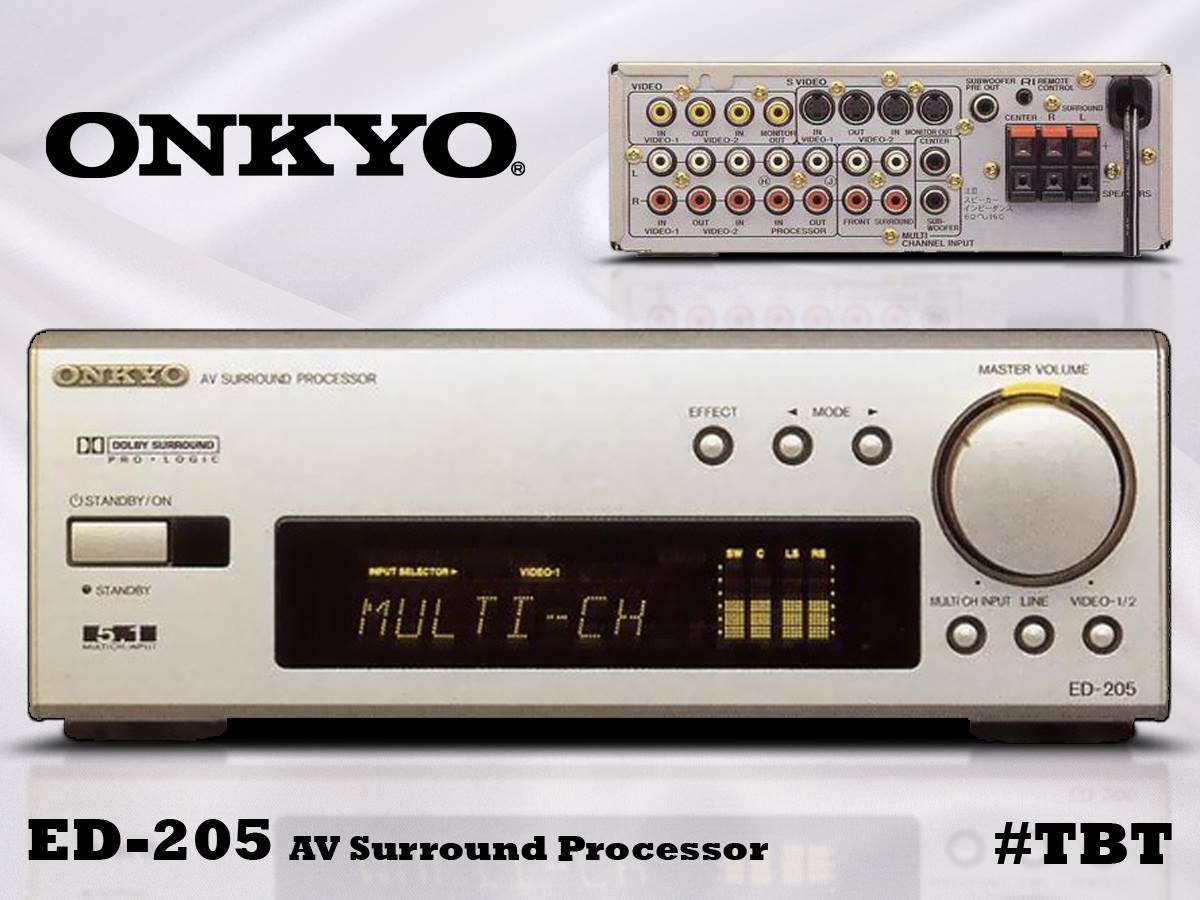 TBT to 1999 for our ED-205 5.1 Channel AV Surround Processor 