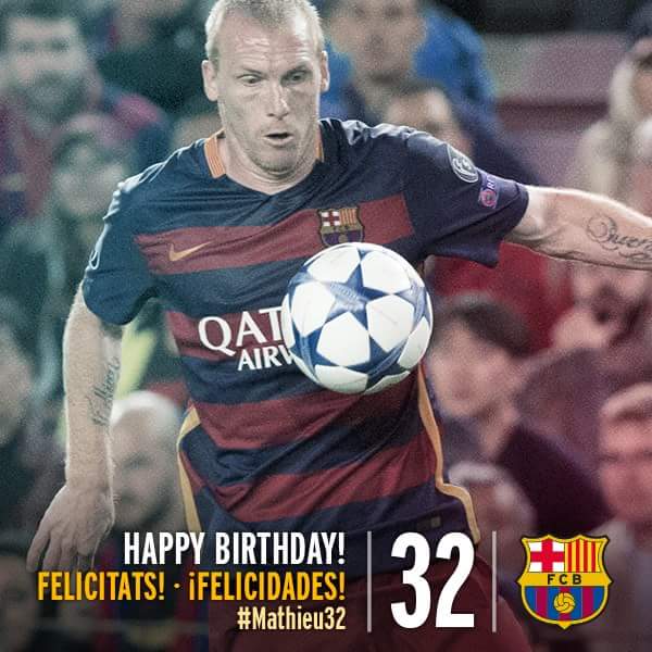 BelenAntonucci's tweet photo. Happy birthday Mathieu! #Mathieu32 #FCB #FCBarcelona #TeamBarça #Cule @FCBarcelona 👏 ❤ 🎂 🎈 🎉 🎊 ⚽ https://t.co/57Ptv6saz4