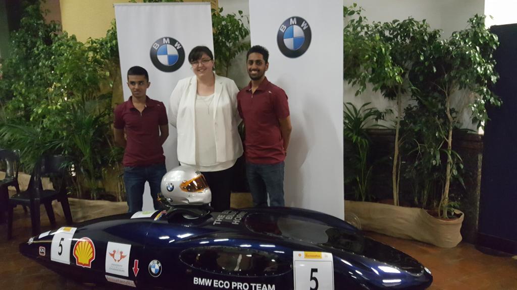 BMWEcoProTeam's tweet photo. Three of @BMWEcoTeamPro team members at the UJ Mechanical Engineering Department Prestige Evening 2015! Well done!! https://t.co/7hFCZ4MGdx