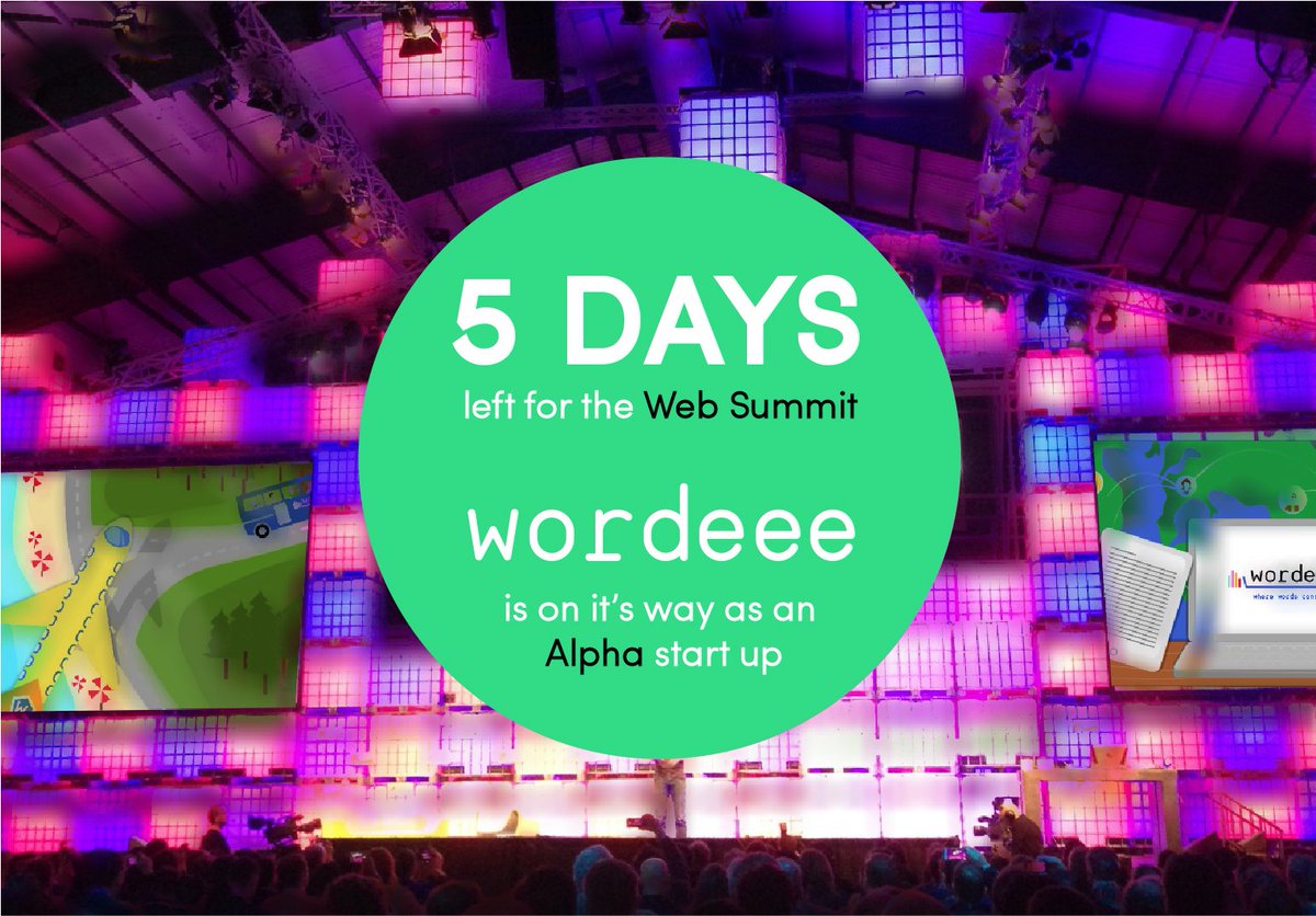 WordeeeUpdates's tweet photo. We can't wait for the #WebSummit
Don't miss our Alpha booth D341 on November 3rd! https://t.co/ge3bIdcx6H