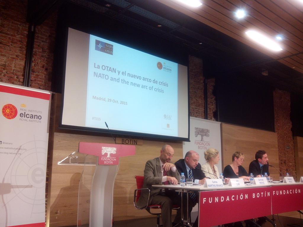 YATASpain's tweet photo. "NATO's adapted toolbox-fit for purpose?"  Crisis management and collective defense are more united than ever #TJ15 https://t.co/jebnVFiNI3