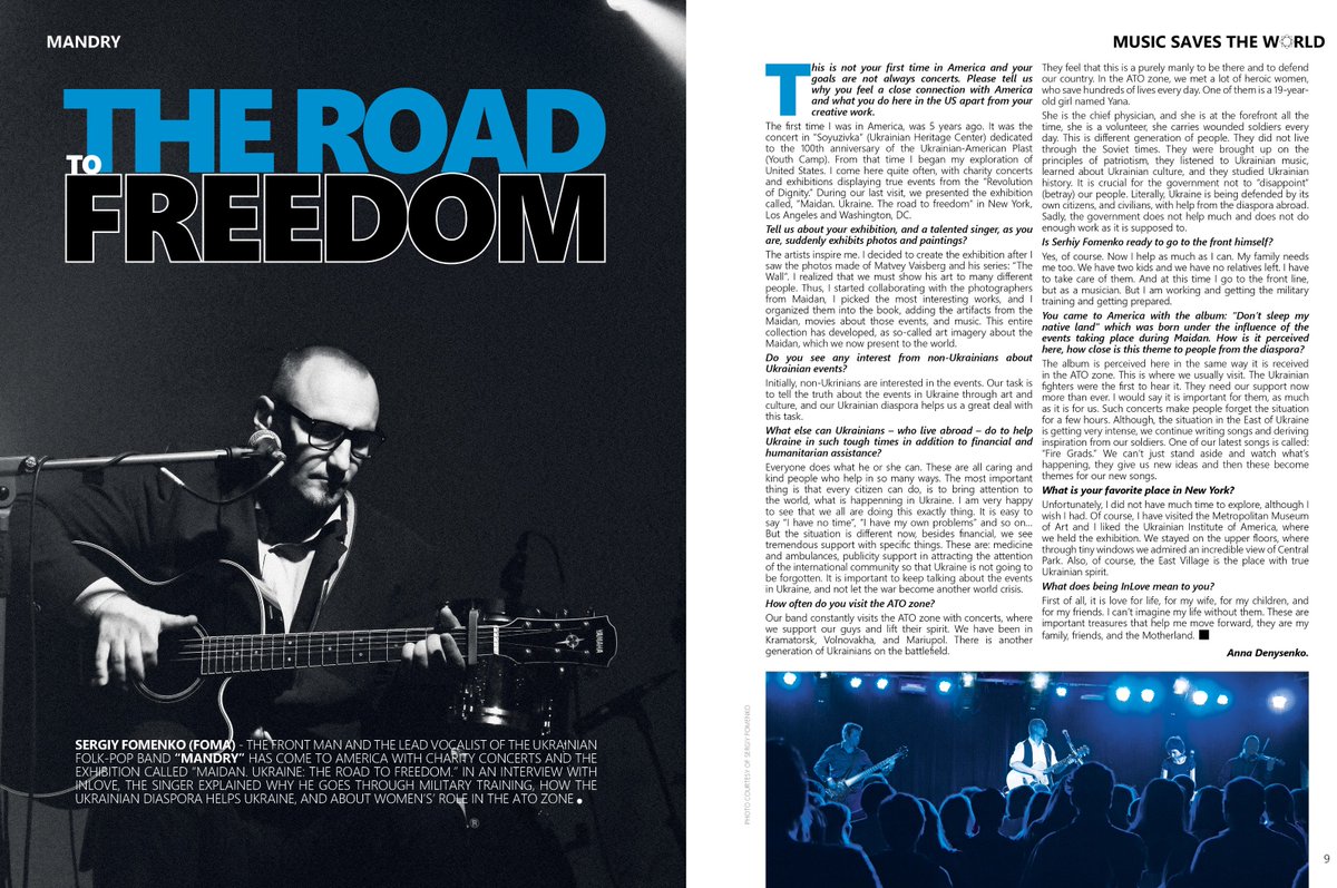 InLoveMagOnline's tweet photo. THE ROAD TO FREEDOM – MANDRY
https://t.co/kZIRApJkar
#Mandry #Ukraine #rock #Fomenko #music https://t.co/Cwf2dXfZCL