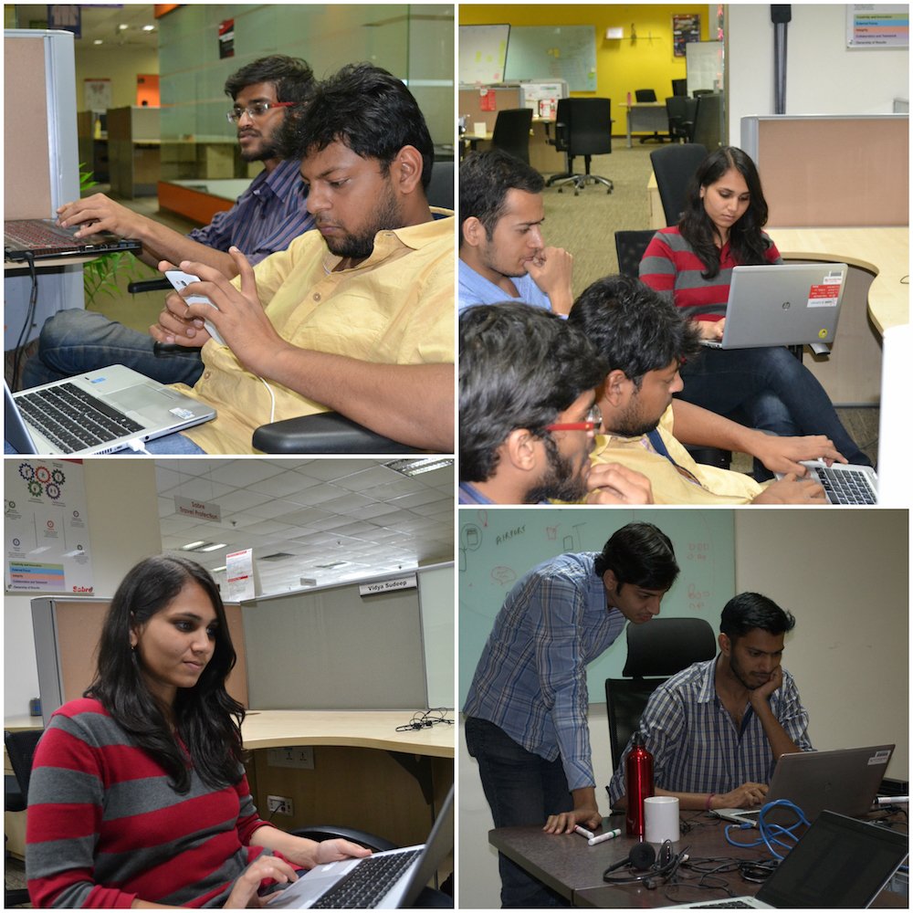 Sabre_Corp's tweet photo. 48 teams from #SabreIndia burn the midnight oil to innovate next generation technology ideas #SabreHack #TeamSabre https://t.co/T0UPDdtjgD