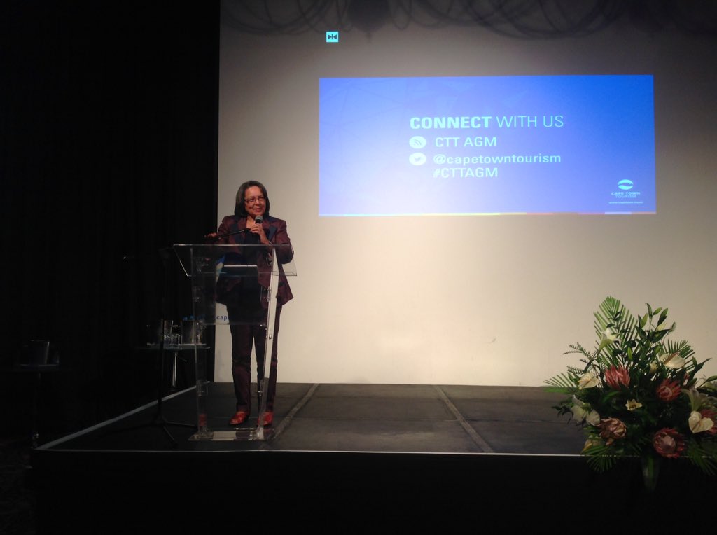 CapeTownTourism's tweet photo. "We are undoubtedly one of the most beautiful cities in the world" - @PatriciaDeLille #CTTAGM https://t.co/0Q79N9P9wl