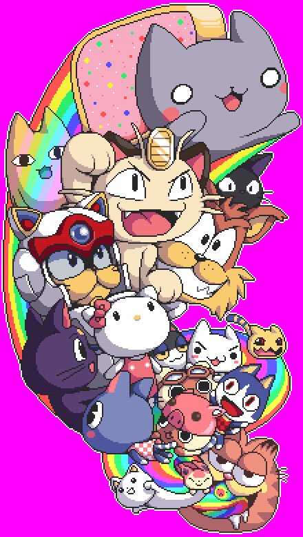 TwiztedSideways's tweet photo. Well why not #NationalCatDay #videogamecats #FavoriteVideoGameCats https://t.co/f1QMpuG1aW