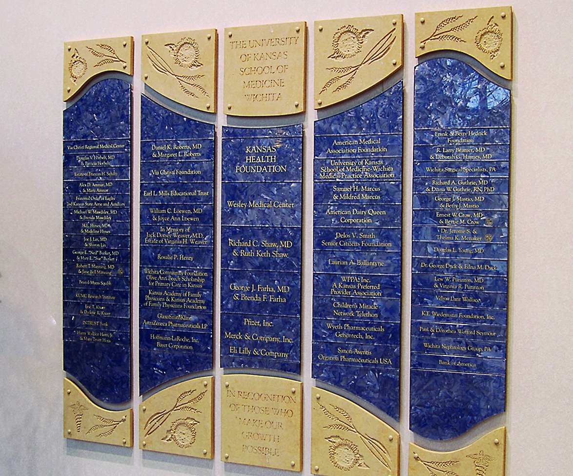 InteriorSigns's tweet image. A donor recognition wall is a great way to boost both donor and volunteer recruitment.