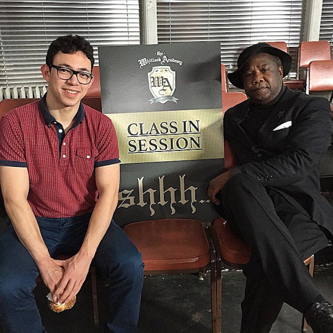 WhitlockAcademy's tweet photo. .@BarkyBark_ knows his #sheeeeeeeeeit! He studied with the Master at the #WhitlockAcademy #tbt #throwbackthursday https://t.co/a1HWHHm0uk