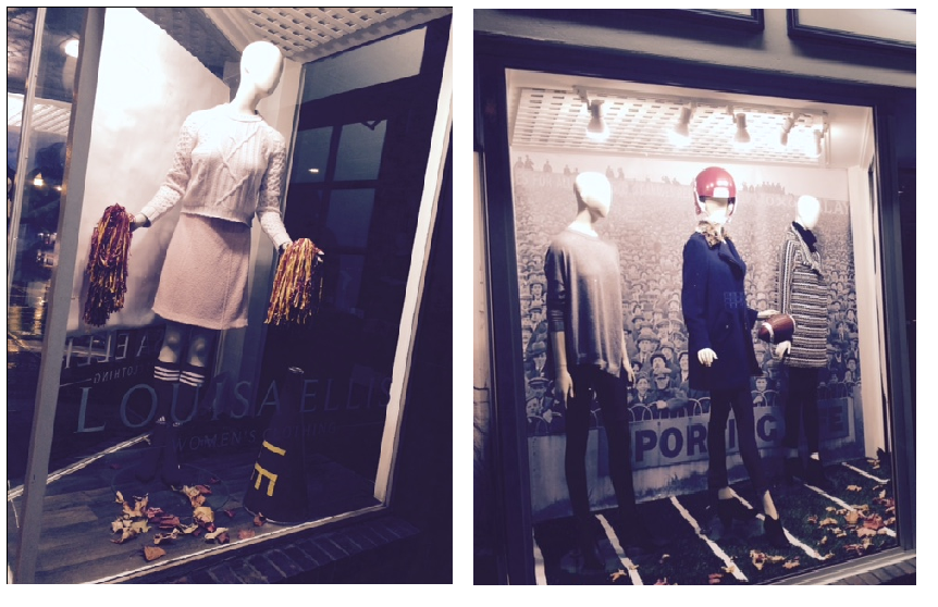 Our Business Spotlight of the Month, <a href="/shoplouisa/">Louisa Ellis</a> is REALLY into the football spirit #gopats #fashionandfootball